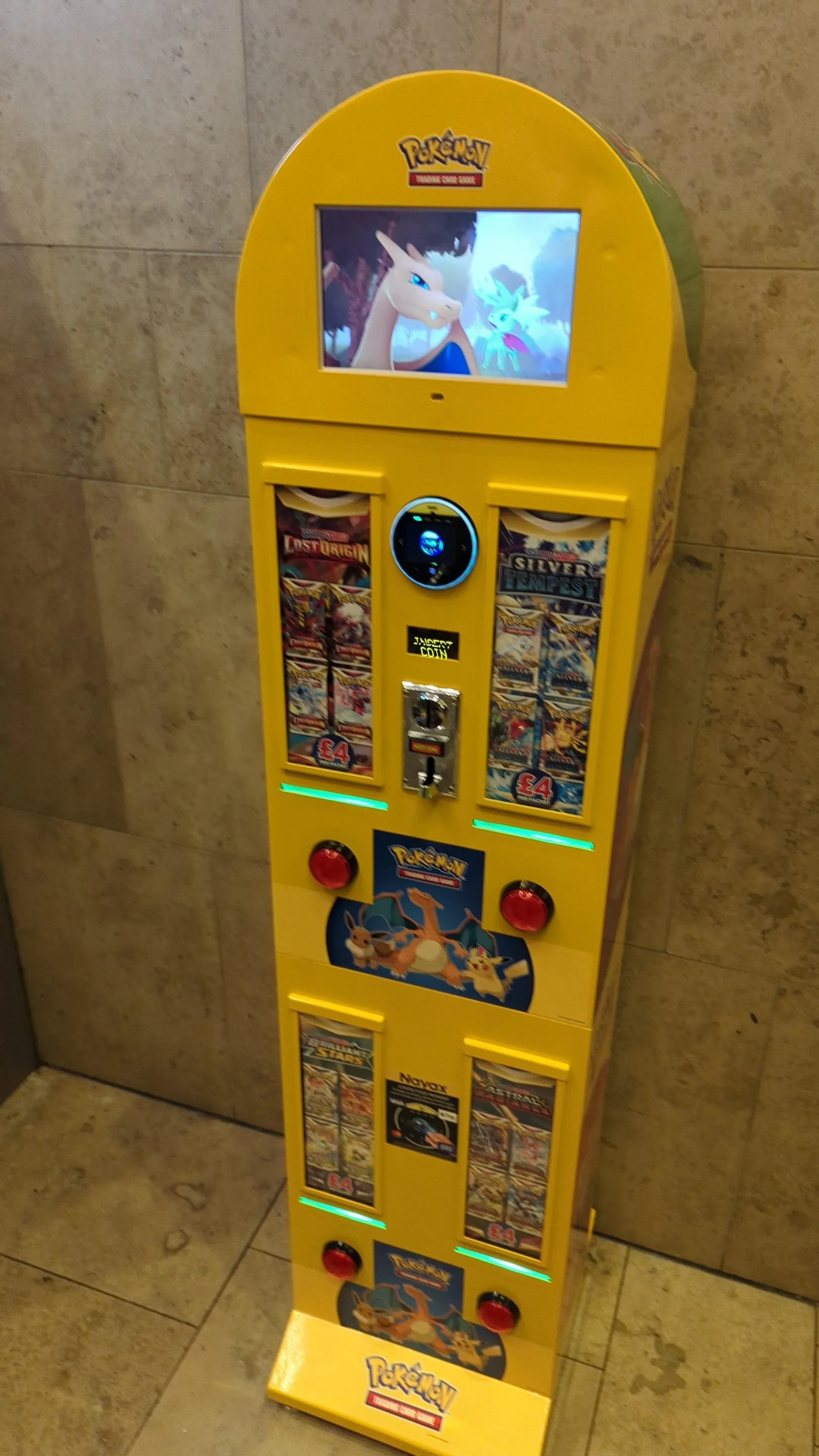 Pokémon TCG trading card vending machine